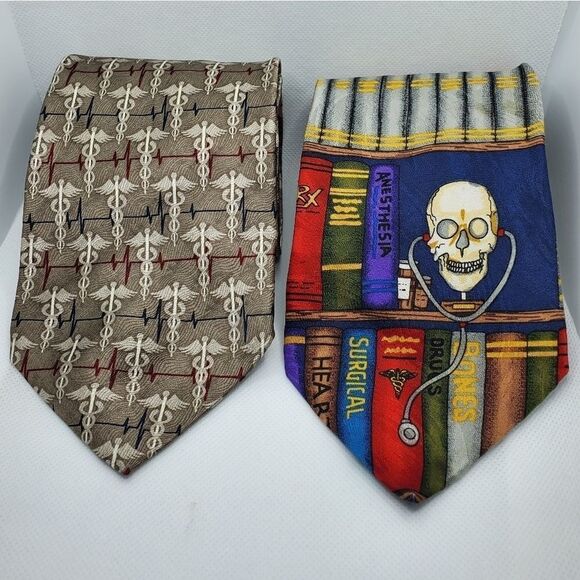 Set of  2 RM STYLE 100% Silk Men's  tie - Picture 1 of 11